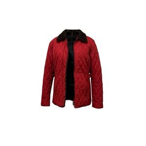 Stylish Red Quilted Jacket